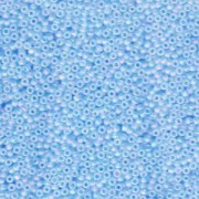 Miyuki Rocailles Perlen 2mm 0148FR transparent rainbow matt Blue Topaz 12gr