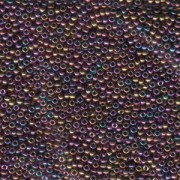 Miyuki Rocailles Perlen 2mm 0188 metallic irisierend Purple Gold 12gr