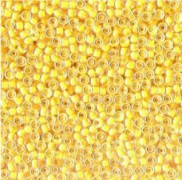 Miyuki Rocailles Perlen 3mm 0202 insinde colorlined Golden Yellow ca 13gr