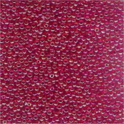 Miyuki Rocailles Perlen 3mm 0254 transparent rainbow Berry-Gold ca 13gr