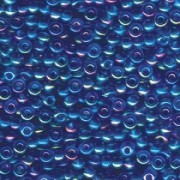 Miyuki Rocailles Perlen 2mm 0261 transparent rainbow Blue Violet 12gr
