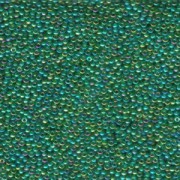 Miyuki Rocailles Perlen 2mm 0354 fancy Green Blue Gold 12gr