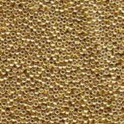 Miyuki Rocailles Perlen 2mm 1053 galvanized Gold ca 12gr