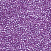 Miyuki Rocailles Perlen 1,5mm 0574 transparent silverlined Purple ca 11gr