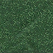 Miyuki Rocailles Perlen 1,5mm 0016F matt silverlined Green ca 11gr