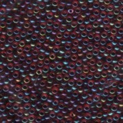 Miyuki Rocailles Perlen 3mm 0367 transparent garnetlined Ruby ca 13gr