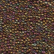 Miyuki Rocailles Perlen 3mm 0462 metallic rainbow Gold-Violet-Green ca 13gr