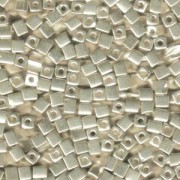 Miyuki Würfel Perlen, Cube, Square Beads 4mm 1051 galvanized Silver 20gr