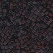 Miyuki Würfel Perlen, Cube, Square Beads 4mm 0134F transparent matt Dark Amber 20gr