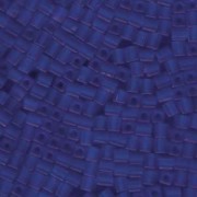 Miyuki Würfel Perlen, Cube, Square Beads 4mm 0150F transparent matt Sapphire 20gr