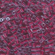 Miyuki Würfel Perlen, Cube, Square Beads 1,8mm 2603 insinde colorlined Rose 12gr