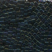 Miyuki Würfel Perlen, Cube, Square Beads 4mm 0452 metallic rainbow Midnight Blue 20gr