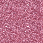 Miyuki Würfel Perlen, Cube, Square Beads 1,8mm 0207 insinde colorlined Light Pink 12gr