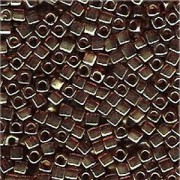 Miyuki Würfel Perlen, Cube, Square Beads 1,8mm 0311 transparent luster Faded Rose Gold 12gr