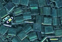 Miyuki Tila Perlen 5mm Metallic Green Irisierend TL0468 7,2gr