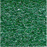 Miyuki Dreieck Perlen, Triangle Beads 2,5mm 1142 colorlined Green 13gr