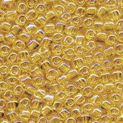 Miyuki Dreieck Perlen, Triangle Beads 2,5mm 1152 transparent rainbow Light Gold 13gr