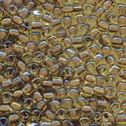 Miyuki Dreieck Perlen, Triangle Beads 2,5mm 1162 colorlined Gold Brown 13gr