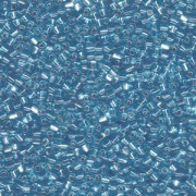 Miyuki Dreieck Perlen, Triangle Beads 2,5mm 1803 transparent silverlined Blue Topaz 13gr
