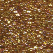 Miyuki Dreieck Perlen, Triangle Beads 5mm 1152 transparent rainbow Amber 12gr