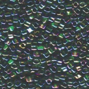 Miyuki Dreieck Perlen, Triangle Beads 2,5mm 1154 transparent rainbow Kelly Green 13gr