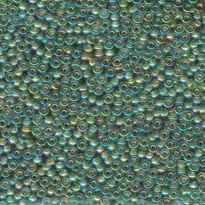 Miyuki Rocailles Perlen 2mm 0361 Chartreuse lined Olivine AB ca 12gr