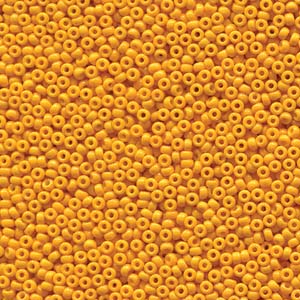 Miyuki Rocailles Perlen 2mm 4453 Duracoat opaque dyed Yellow ca 12gr