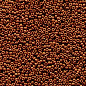 Miyuki Rocailles Perlen 1,5mm 4459 Duracoat opaque dyed Brown ca 11gr