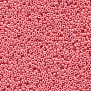 Miyuki Rocailles Perlen 2mm 4463 Duracoat opaque dyed Pink ca 12gr
