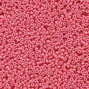 Miyuki Rocailles Perlen 1,5mm 4465 Duracoat opaque dyed Bubble Gum ca 11gr