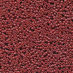 Miyuki Rocailles Perlen 1,5mm 4469 Duracoat opaque dyed Red ca 11gr