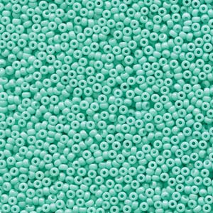 Miyuki Rocailles Perlen 1,5mm 4472 Duracoat opaque dyed Seafoam ca 11gr