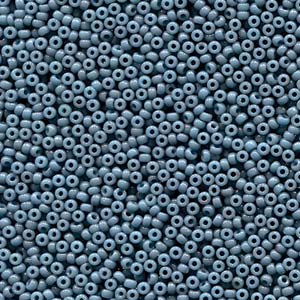 Miyuki Rocailles Perlen 1,5mm 4479 Duracoat opaque dyed Slate ca 11gr