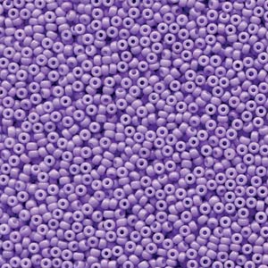 Miyuki Rocailles Perlen 1,5mm 4488 Duracoat opaque dyed Pale Purple ca 11gr