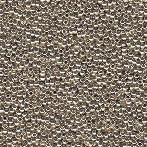 Miyuki Rocailles Perlen 3mm 4201 Duracoat galvanized Silver ca 22gr