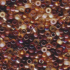 Miyuki Rocailles Perlen 2mm Mix04 Wheatberry ca 24 Gr.