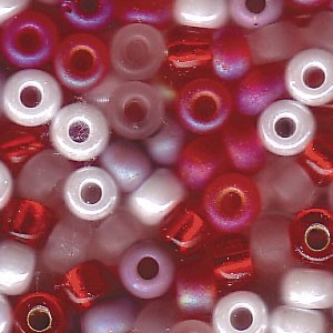 Miyuki Rocailles Perlen 4mm Mix05 Strawberry Fields ca 20 Gr.