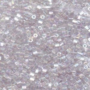 Miyuki Hexagon Perlen 8C-0250 3mm transparent irisierend Clear 11gr