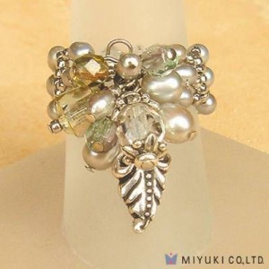 Miyuki Bead Jewelry Kit BFK 64 Freshwater Pearl Ring