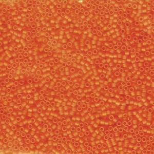 Miyuki Delica Perlen 1,6mm DB0744 Transparent matt Orange 5gr