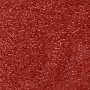 Miyuki Delica Perlen 1,6mm DB0779 Transparent Dyed matt Salmon 5gr
