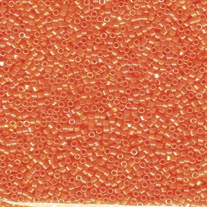 Miyuki Delica Perlen 2,2mm DBM0161 opaque rainbow Orange 7,2 Gr.