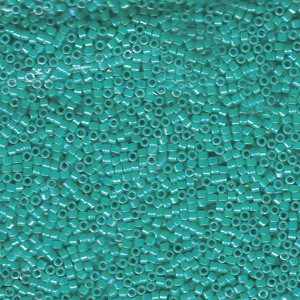 Miyuki Delica Perlen 2,2mm DBM0166 opaque rainbow Turquoise 7,2 Gr.
