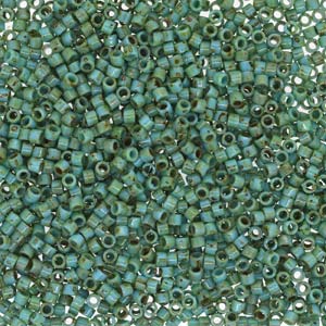 Miyuki Delica Perlen 1,6mm DB2264 Picasso matt Seafoam Green ca 5gr