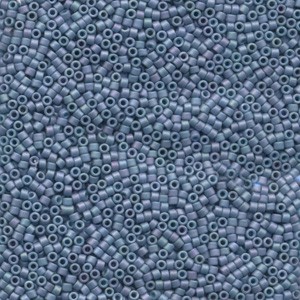 Miyuki Delica Perlen 1,6mm DB0376 metallic matte Denim Blue 5gr