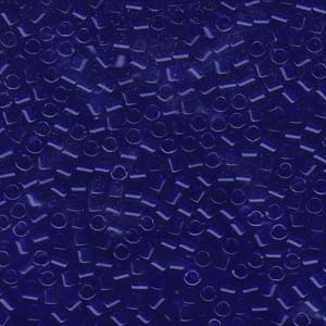 Miyuki Delica Perlen 3mm DBL0707 transparent Sapphire ca 6,8 Gr.