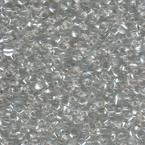 Miyuki Tropfen Perlen 3,4mm 0001 transparent silverlined Clear 10gr