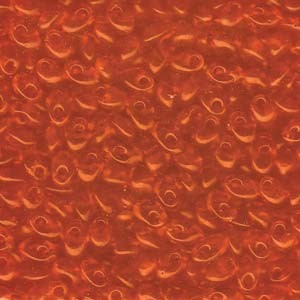 Miyuki Long Magatama Perlen 4x7mm ca8,5gr 0138 transparent Orange