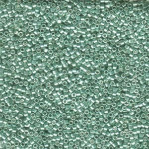 Miyuki Delica Perlen 1,6mm DB0414 dyed galvanized Green 5gr