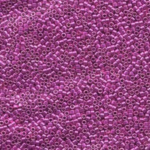 Miyuki Delica Perlen 1,6mm DB0425 dyed galvanized Bright Pink 5gr